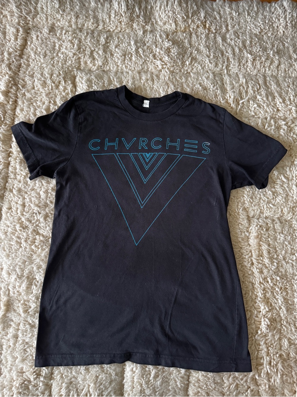 Bella Canvas Men's Black Tee with Teal Band Graphic
